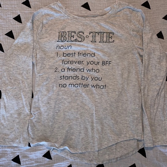 Crazy 8 girls long sleeved graphic tee shirt - Picture 1 of 2